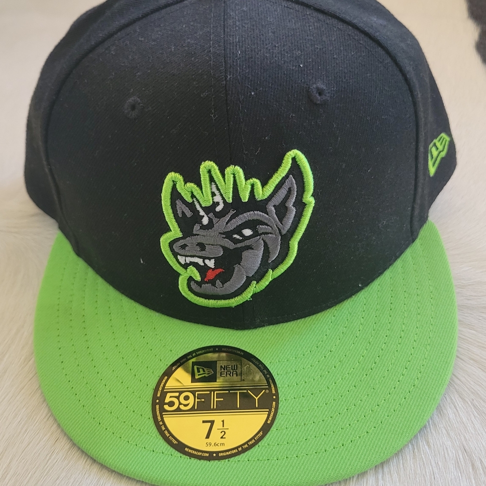 New Era Black and Green Cap with Embroidered Design